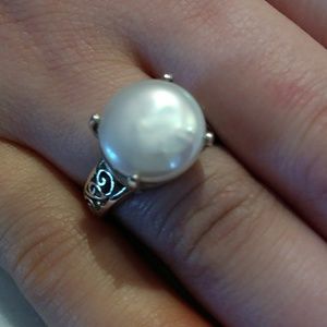 Sterling Silver & Pearl Statement Ring